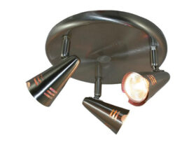PLAFONNIER 12 V 3 SPOTS LEDS 690 LUMEN