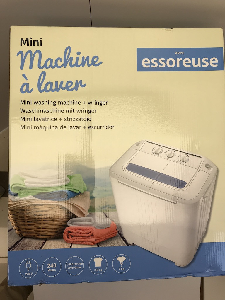 Mini machine à laver avec essorage - Équipement caravaning