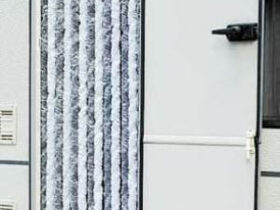 RIDEAU DE PORTE CHENILLE DIVERS COLORIS