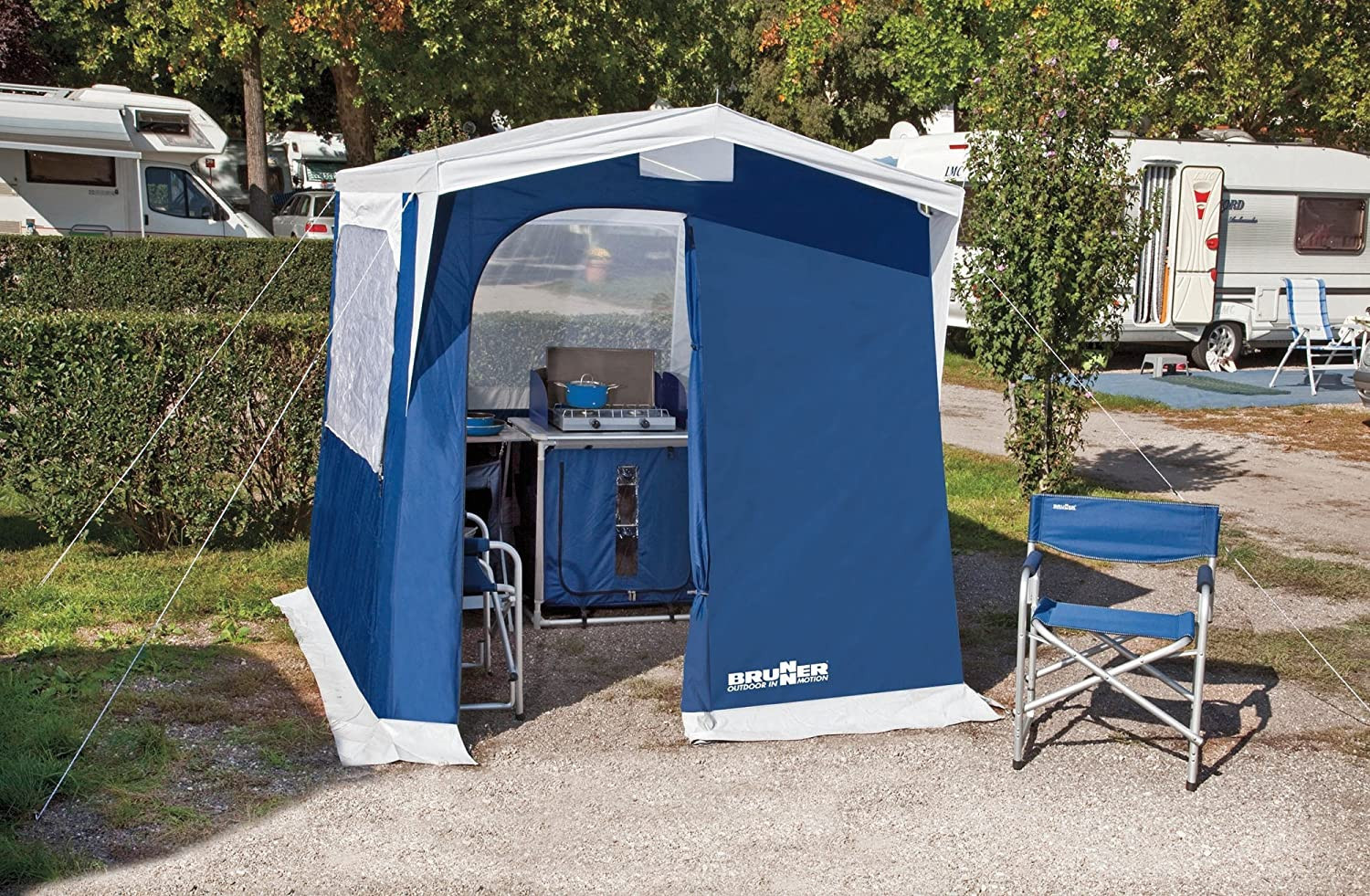 Brunner Camping Accessories Tente de Cuisine Vida 1 NG Unisex-Adult, Bleu,  Taille Unique