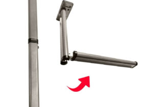 PIED TABLE PLIABLE GRIS
