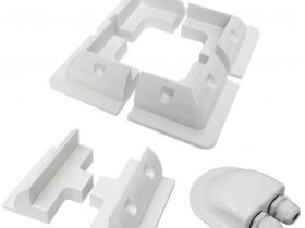 KIT SUPPORTS BLANC PANNEAU SOLAIRE 7 PIECES