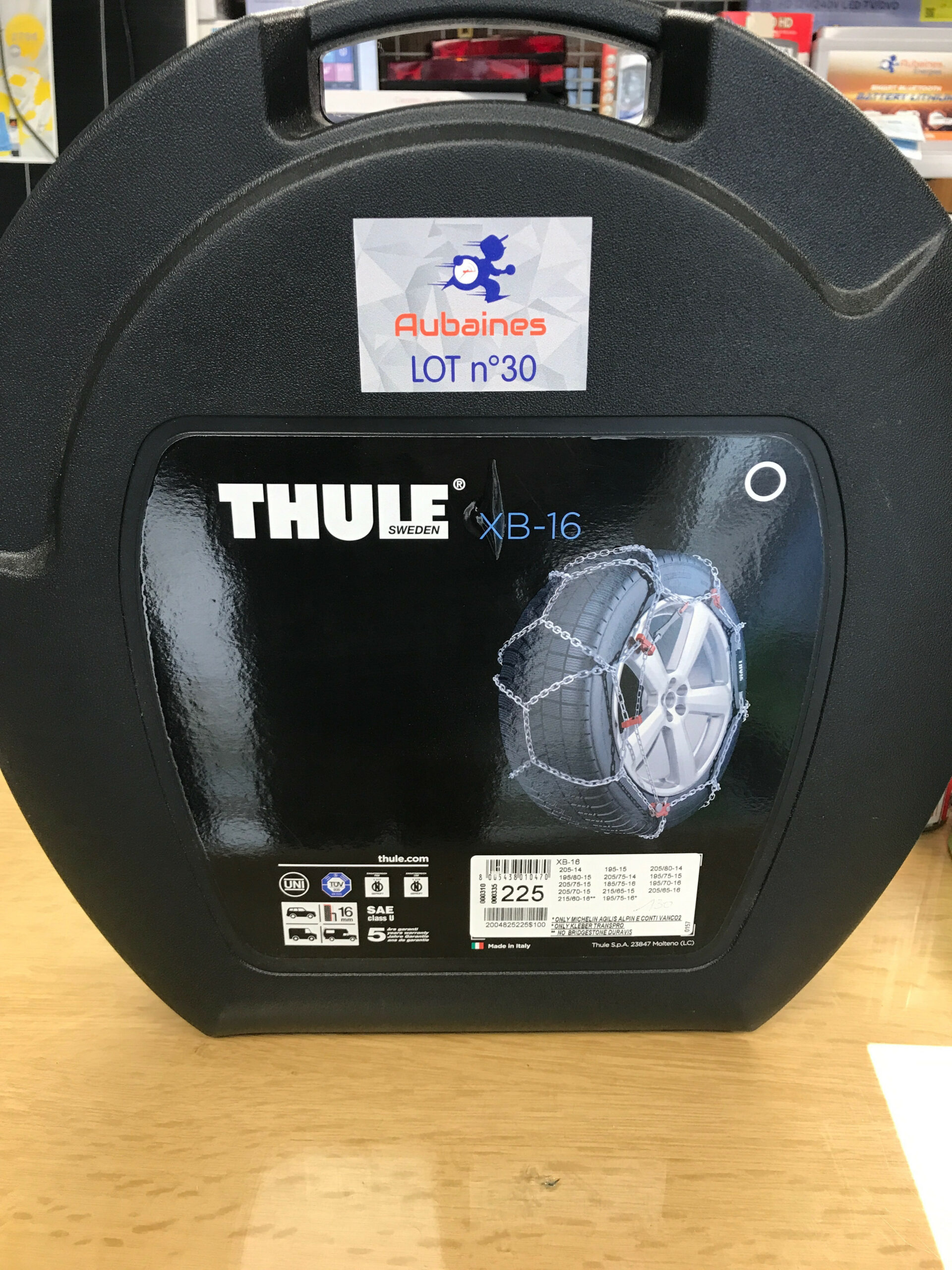 LOT 30 CHAINES HIVER THULE XB 16 225