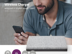 CHARGEUR TISSU GRIS PORTABLE SMARTPHONE