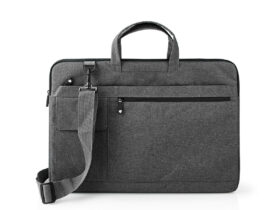 SACOCHE ANTHRACITE ORDINATEUR PORTABLE 17-18 POUCES