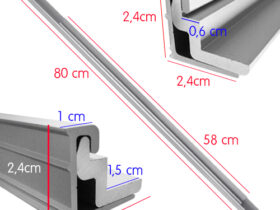 RAIL GLISSIERE TABLE 80CM ALU