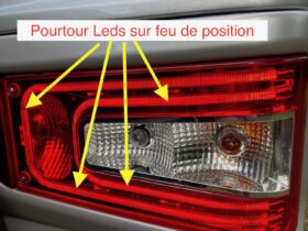 FEU ADRIA ARRIERE MATRIX - Avec Pourtour LEDS