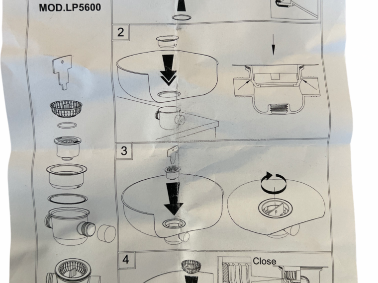 Bonde siphon adria can type G avec filtre amovible