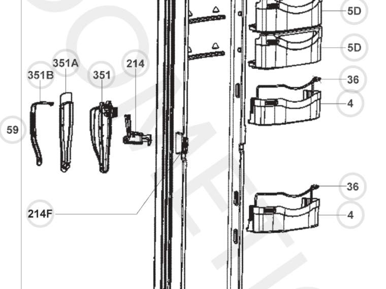 ETAGERE PORTE FRIGO HOBBY étagère porte intérieure 272 mm