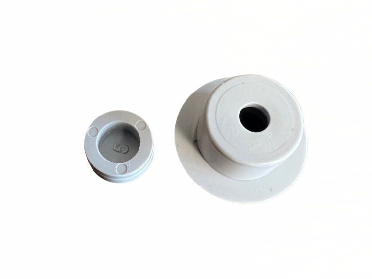 FIXATION-BOUCHON-ENCASTRE-ADRIA rosace gris clair avec bouchon inclus