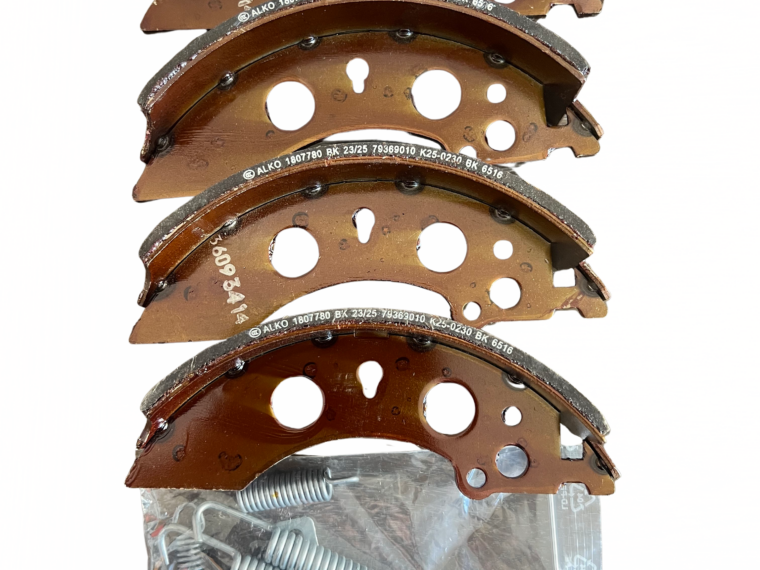 Kit garnitures frein AL-KO 200x50 avec ressorts latéraux vue d'ensemble