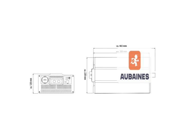 Convertisseur 12V 230V camping-car ventilation thermo-régulée