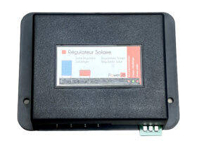 Régulateur de charge solaire 160 W 12 V boîtier face avant