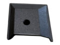 Détail clipsage embout finition caravane marron