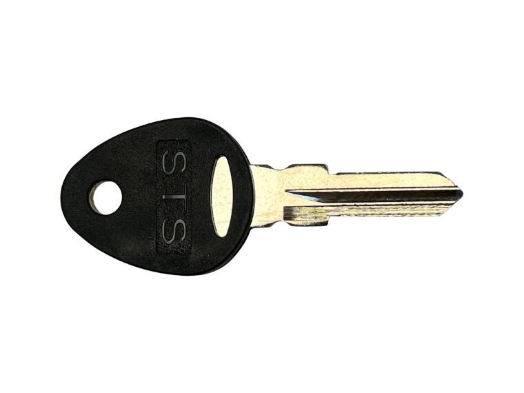 Clé brute serrure mobilier camping-car vue panneton non taillé