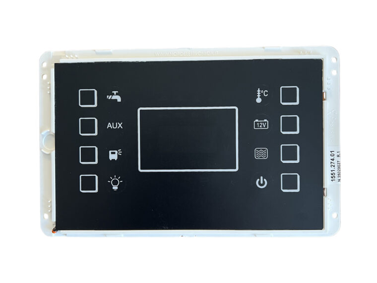 Panneau de contrôle tactile NE 274 S NORDElettronica pour camping-car
